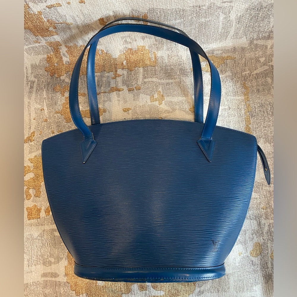 Louis Vuitton Blue Epi Leather Saint Jacques GM Shoulder bag